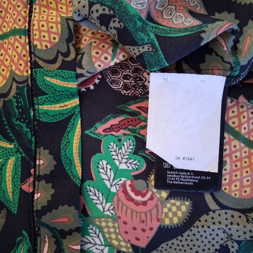 Scotch & Soda (Dans La Nuit)/ Colorful Jungle Print Blouse/ Size US S - Picture 15 of 17